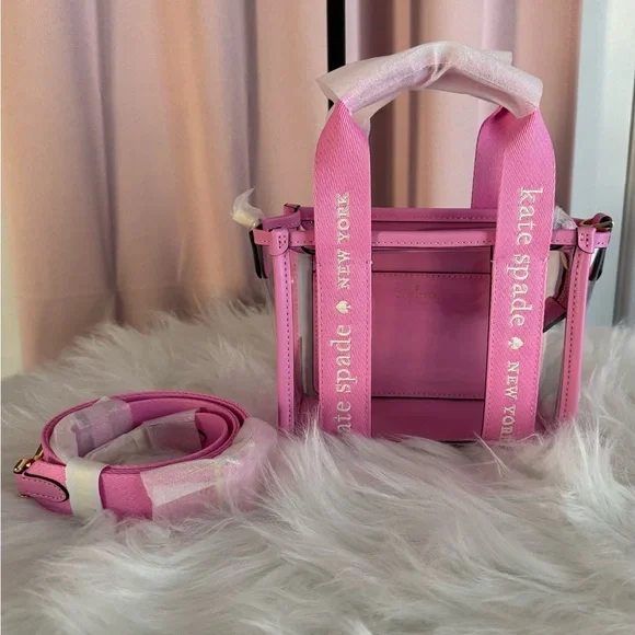 kate spade Pink Clear Mini Tote Bag KL063 - Picture 9 of 9